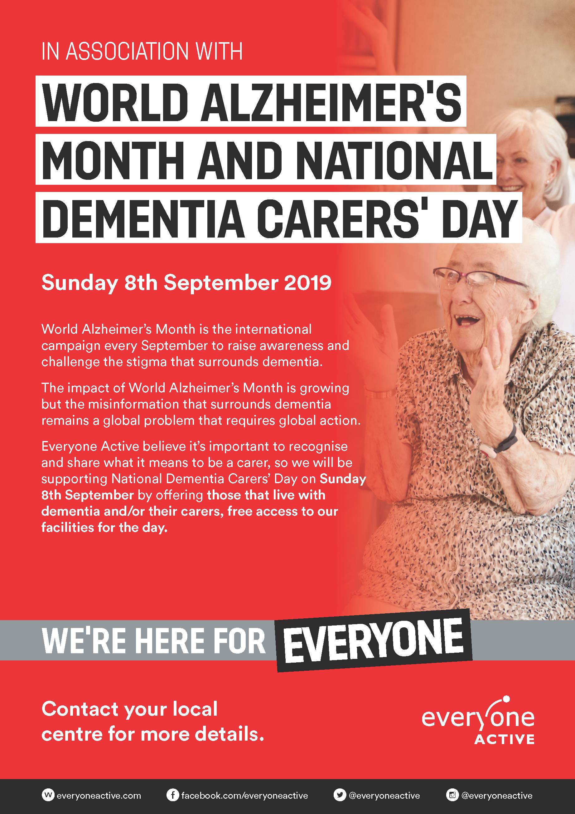 World Alzheimer's Month and National Dementia Carers' Day RCVDA